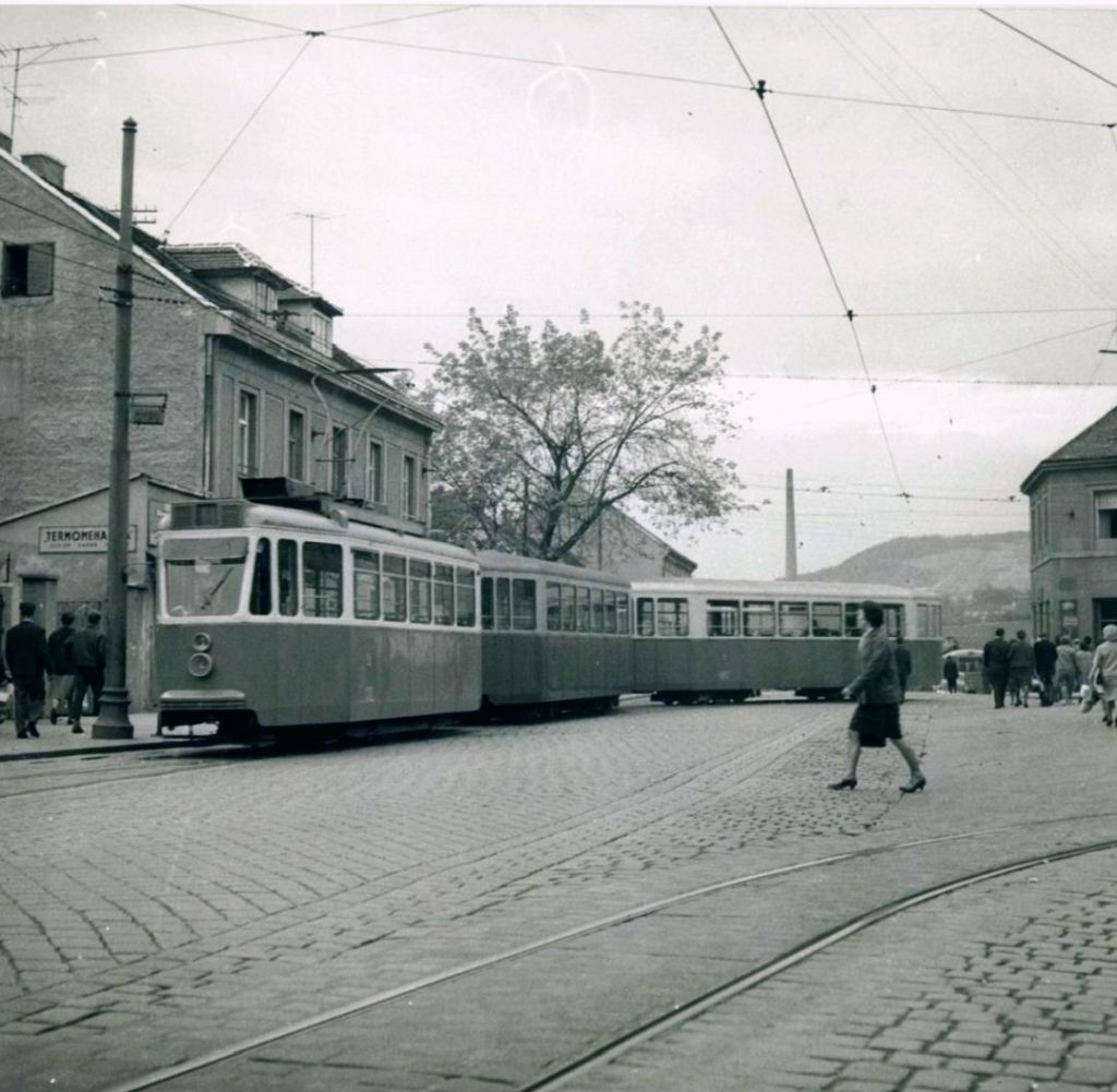 Tramvajsko okretište Črnomerec 1963. godine
